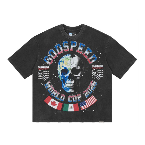 Godspeed Planet Futbol Tee Black by Godspeed - NWAHYPE No.1 for streetwear T-Shirts in USA