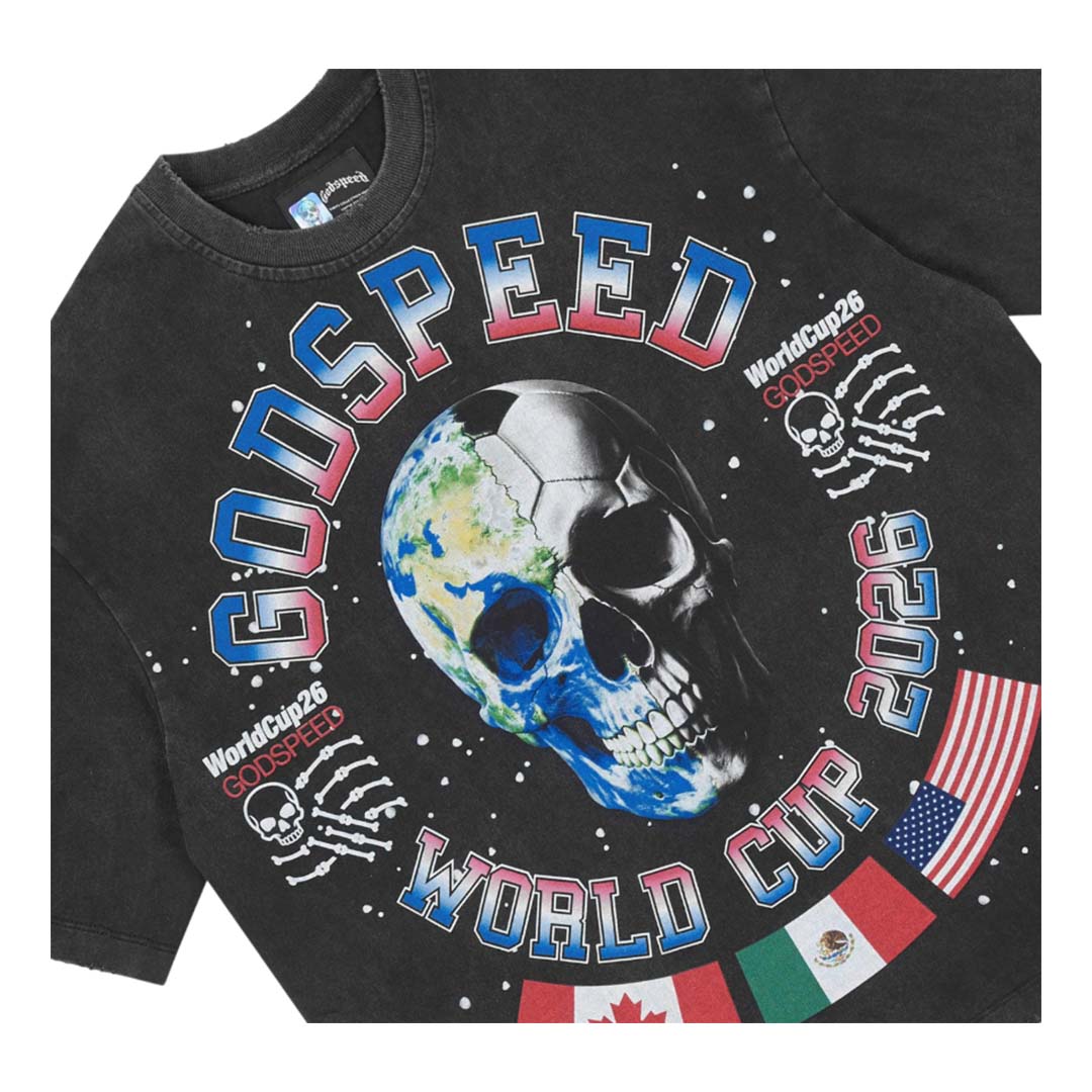 Godspeed Planet Futbol Tee Black by Godspeed - NWAHYPE No.1 for streetwear T-Shirts in USA
