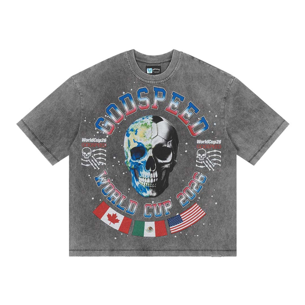 Godspeed Planet Futbol Tee Grey by Godspeed - NWAHYPE No.1 for streetwear T-Shirts in USA
