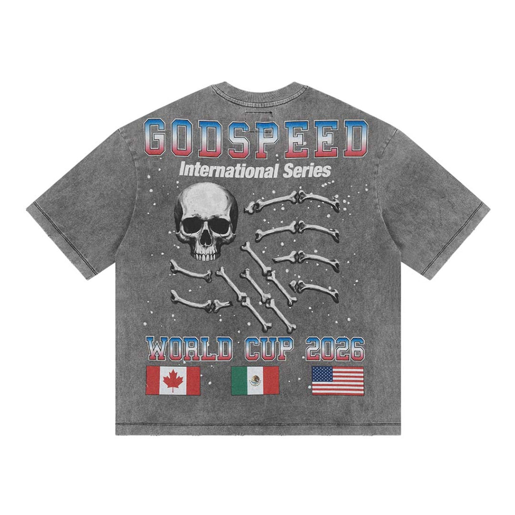 Godspeed Planet Futbol Tee Grey by Godspeed - NWAHYPE No.1 for streetwear T-Shirts in USA