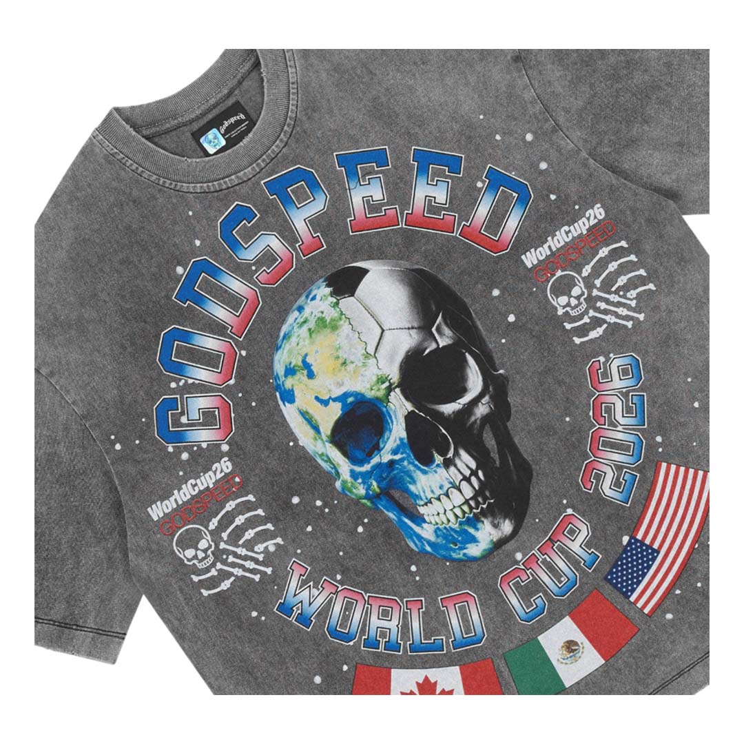Godspeed Planet Futbol Tee Grey by Godspeed - NWAHYPE No.1 for streetwear T-Shirts in USA