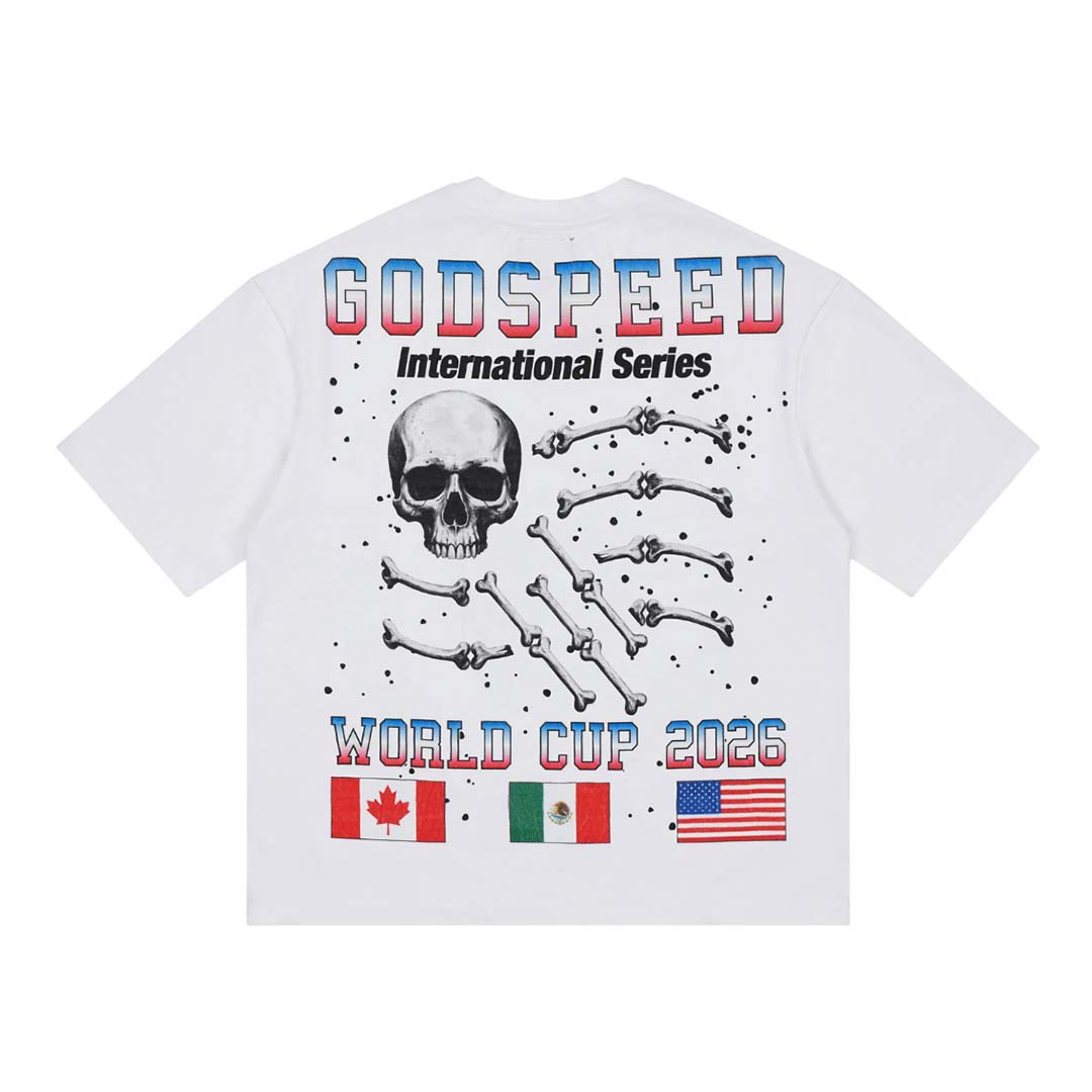 Godspeed Planet Futbol Tee White by Godspeed - NWAHYPE No.1 for streetwear T-Shirts in USA