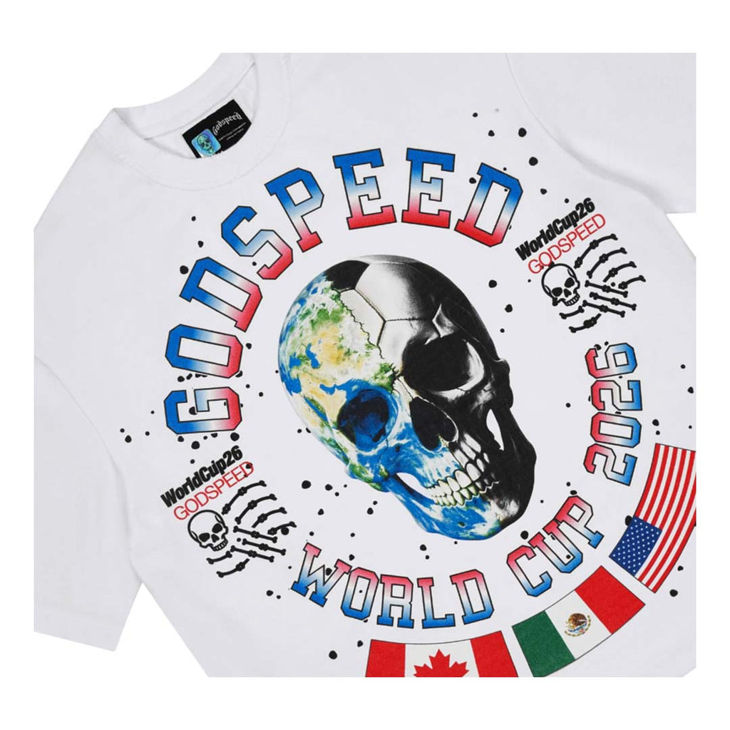 Godspeed Planet Futbol Tee White by Godspeed - NWAHYPE No.1 for streetwear T-Shirts in USA