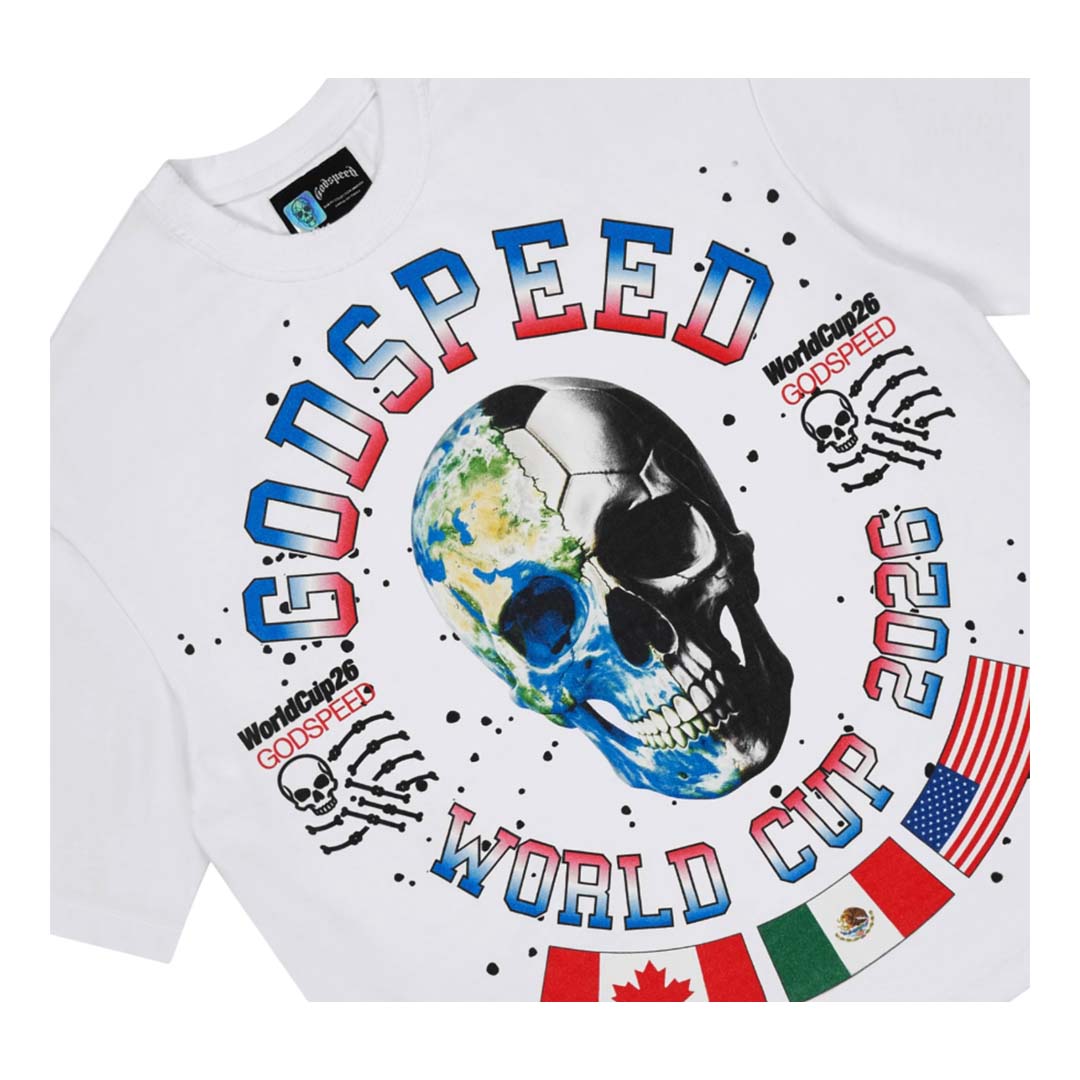 Godspeed Planet Futbol Tee White by Godspeed - NWAHYPE No.1 for streetwear T-Shirts in USA