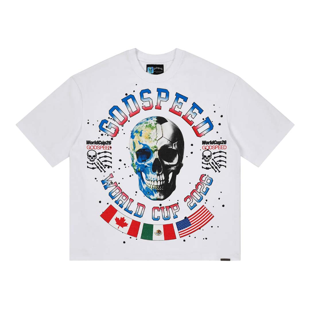 Godspeed Planet Futbol Tee White by Godspeed - NWAHYPE No.1 for streetwear T-Shirts in USA