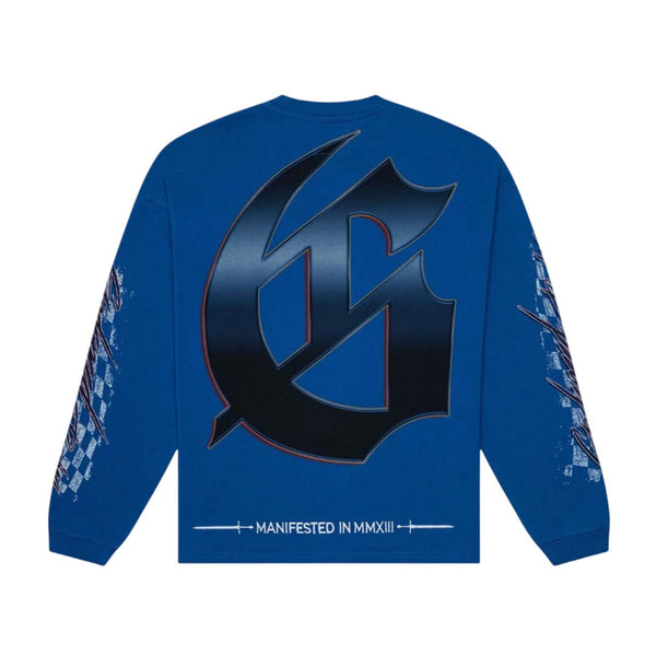 Godspeed Podium Dreams Long Sleeve Tee Blue by Godspeed - NWAHYPE No.1 for streetwear T-Shirts in USA