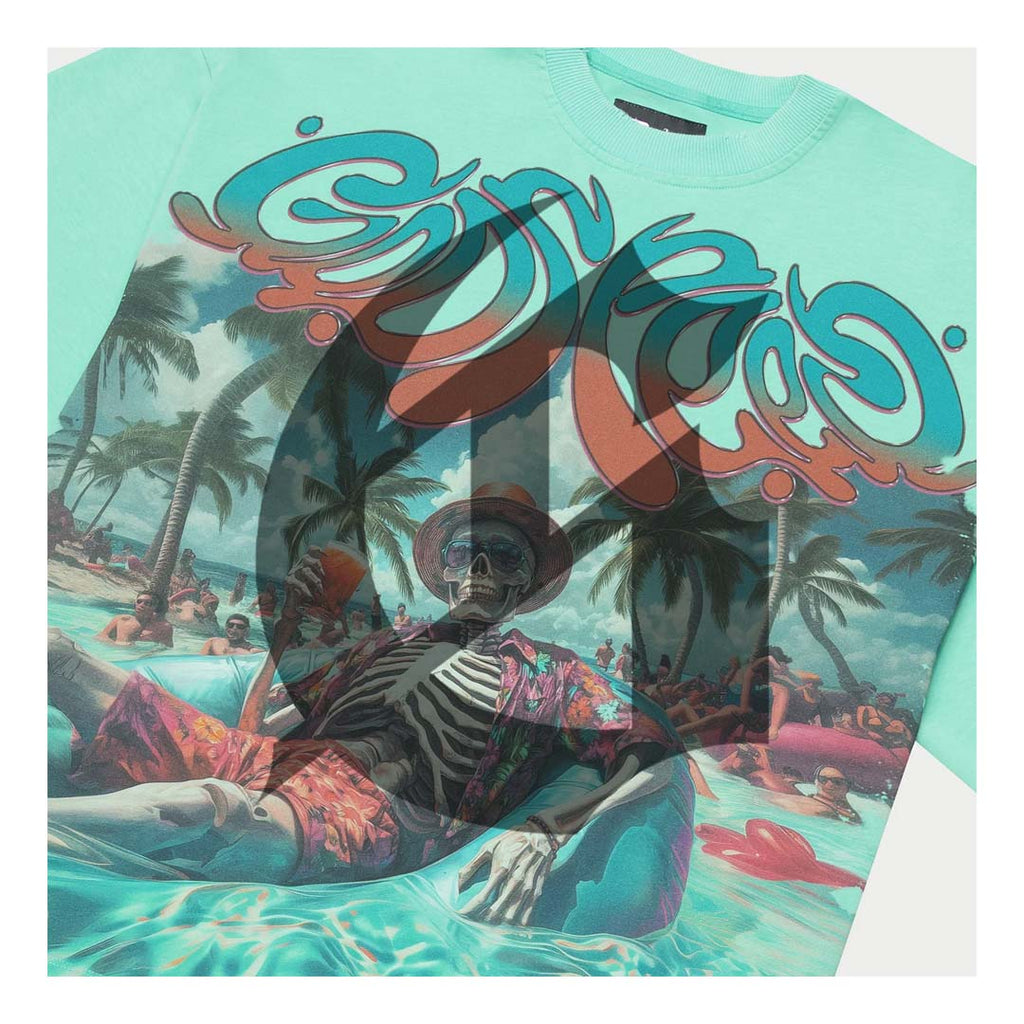 Godspeed Pool Party Teal Tee by Godspeed - NWAHype 1 for streetwear T-Shirts in USA