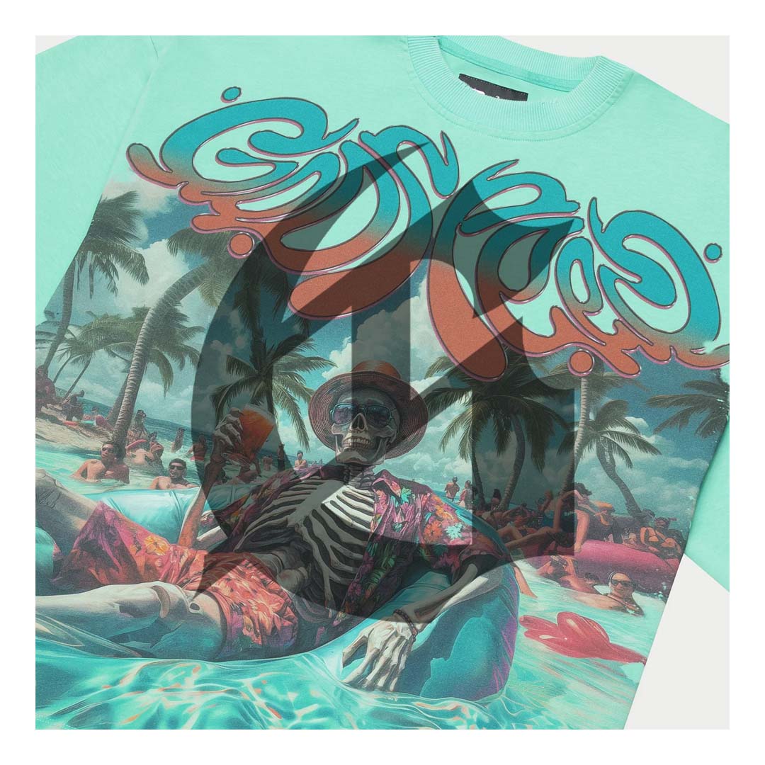 Godspeed Pool Party Teal Tee by Godspeed - NWAHype 1 for streetwear T-Shirts in USA