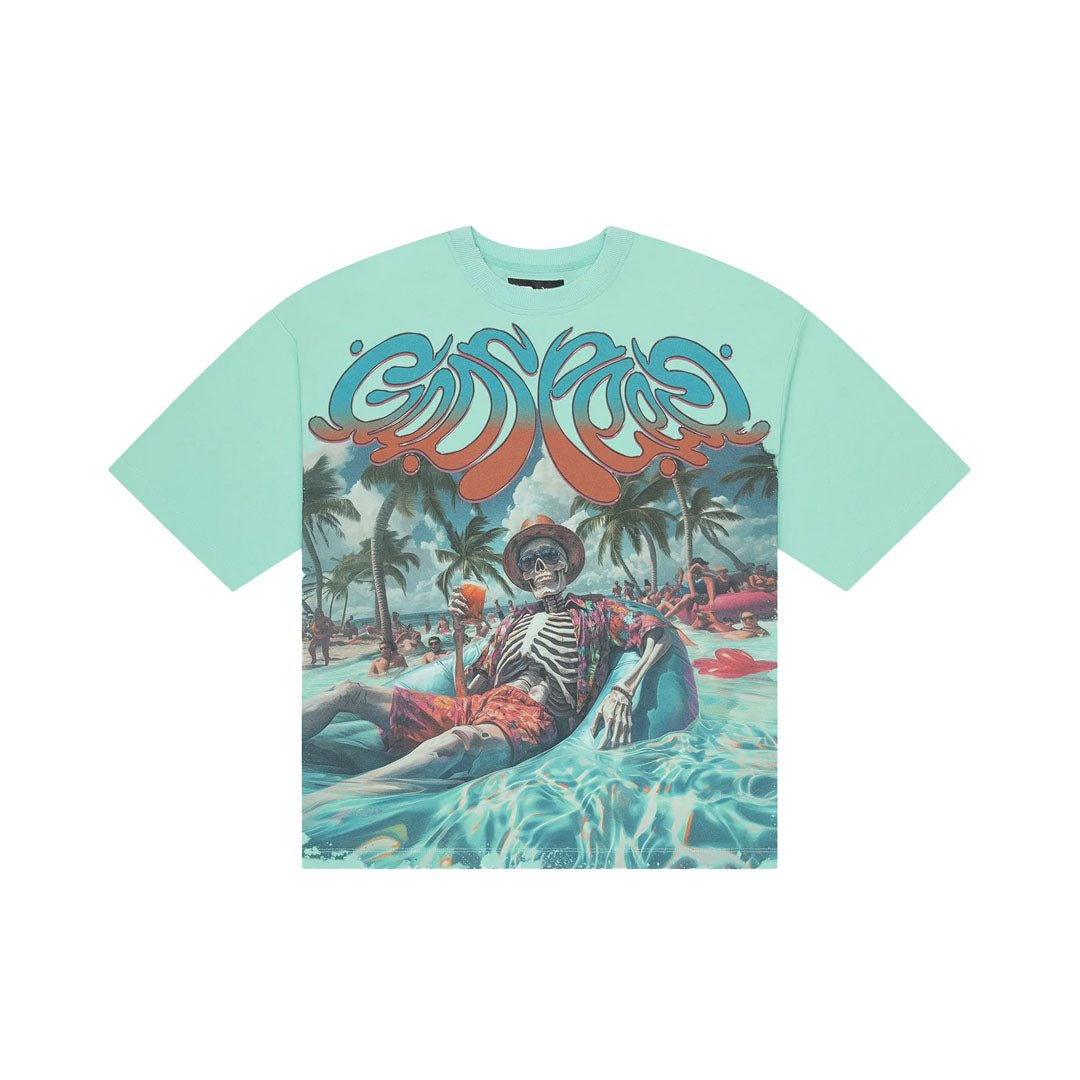 Godspeed Pool Party Teal Tee by Godspeed - NWAHype 1 for streetwear T-Shirts in USA