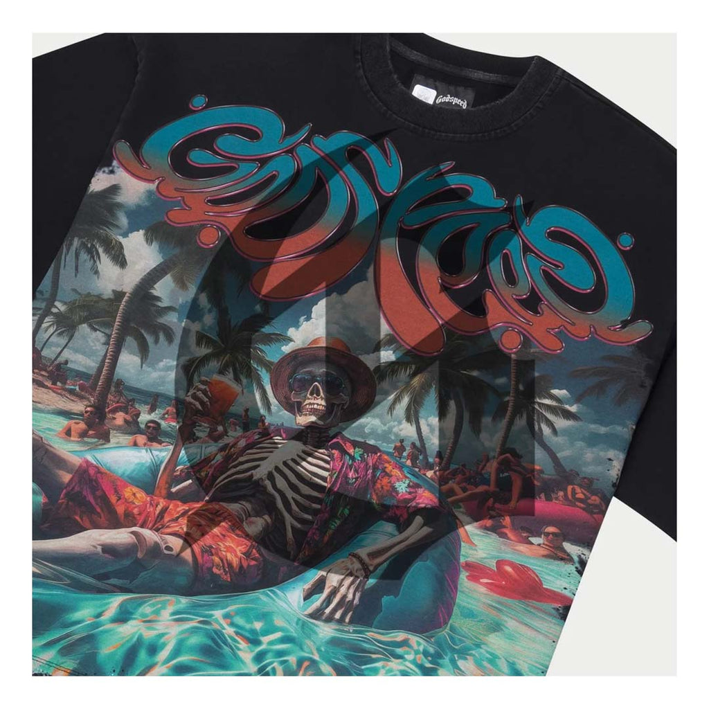 Godspeed Pool Party Tee Black Wash by Godspeed - NWAHype 1 for streetwear T-Shirts in USA