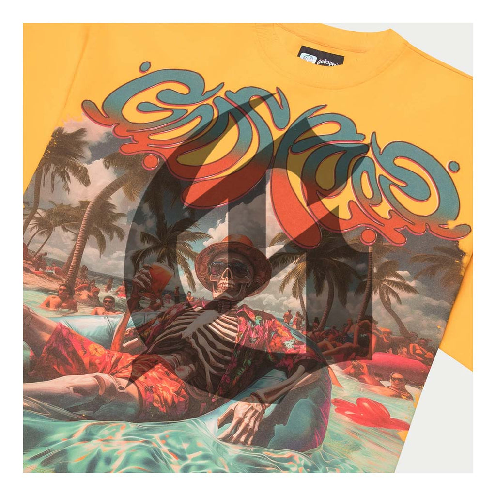 Godspeed Pool Party Yellow Wash Tee by Godspeed - NWAHype 1 for streetwear T-Shirts in USA