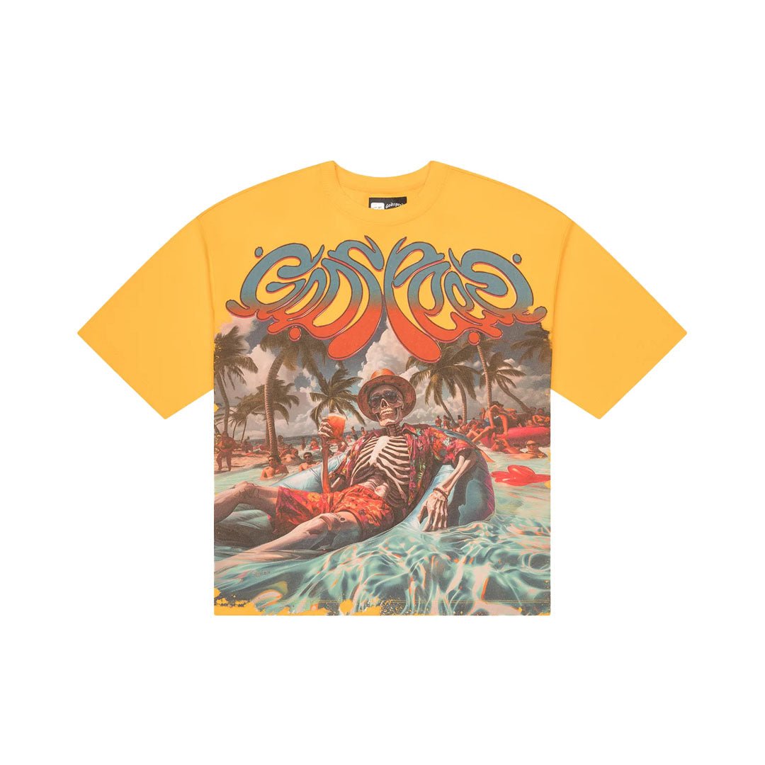 Godspeed Pool Party Yellow Wash Tee by Godspeed - NWAHype 1 for streetwear T-Shirts in USA