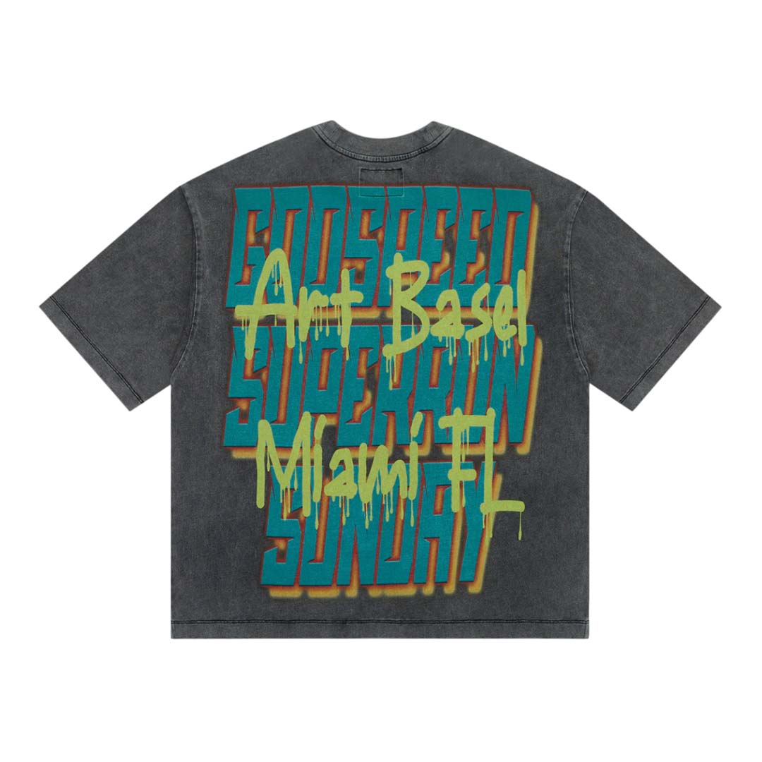 Godspeed Power Steering Grey Wash Tee by Godspeed - NWAHype No.1 for streetwear T-Shirts in USA