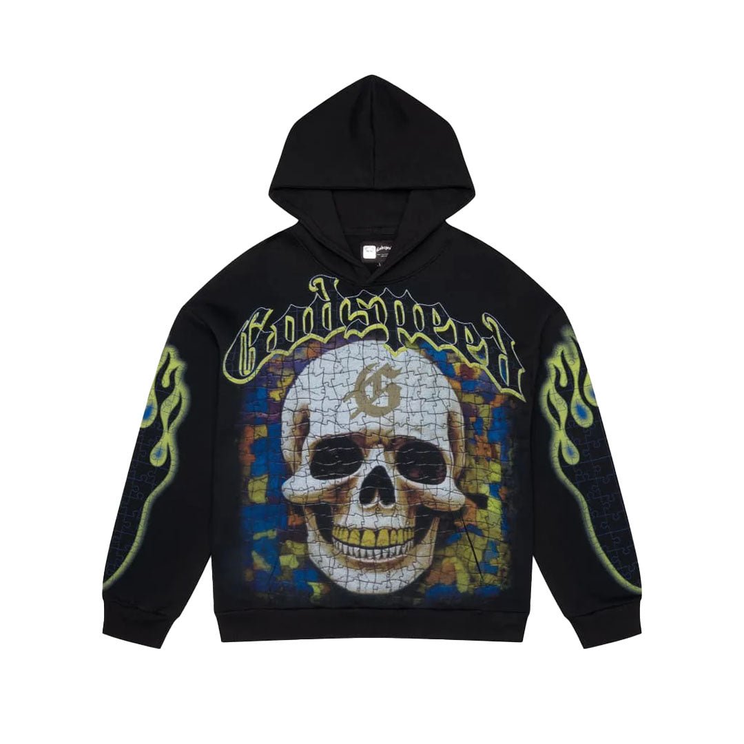 Godspeed Puzzled Black Hoodie by Godspeed - NWAHype No.1 for streetwear Hoodies in USA
