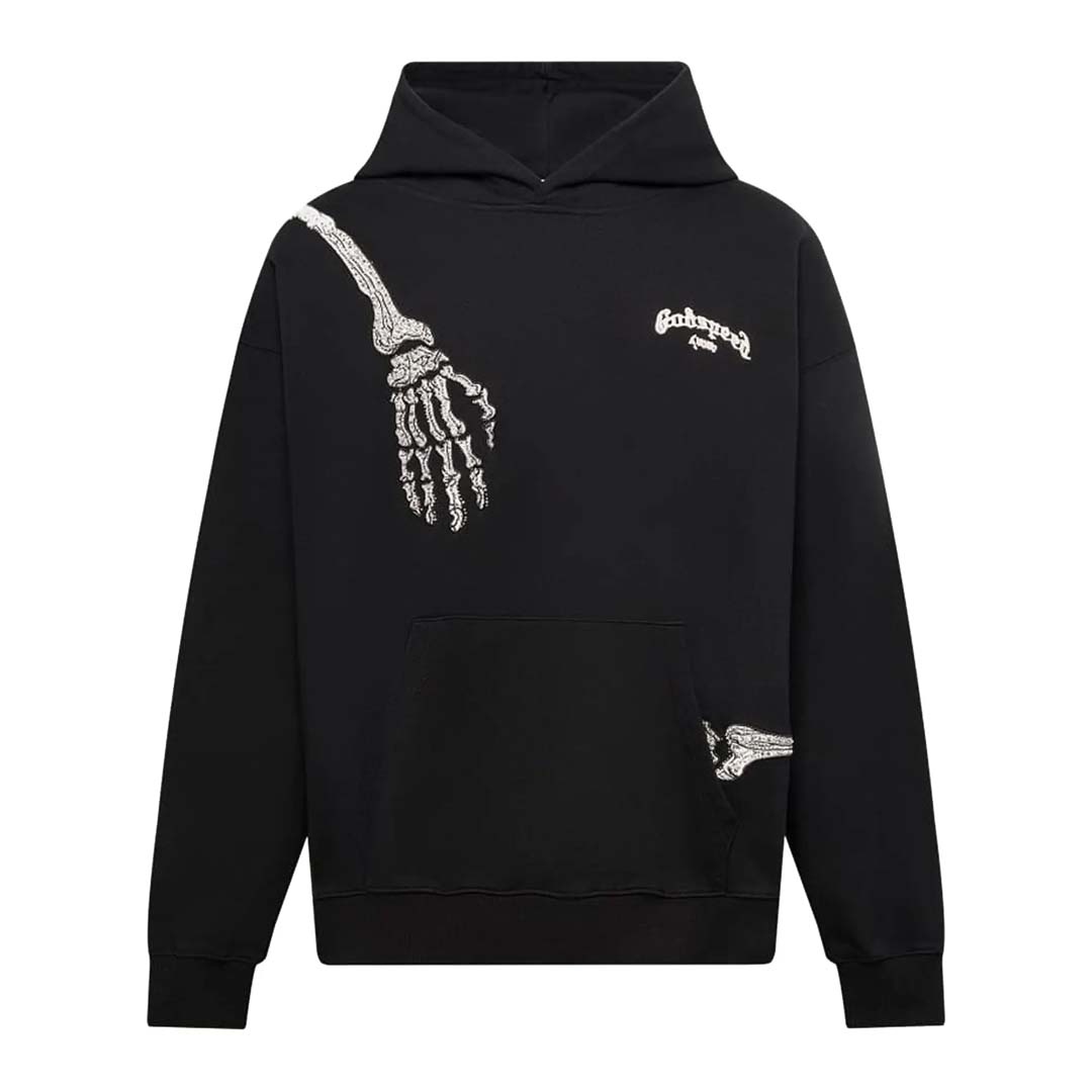 Godspeed R.O.D Rhinestone Hoodie Black by Godspeed - NWAHYPE No.1 for streetwear Hoodies in USA