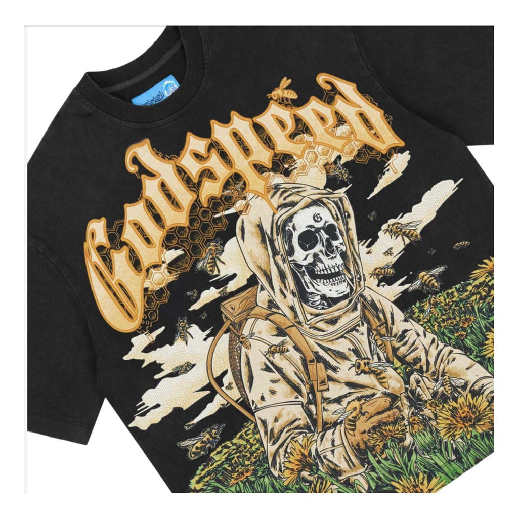 Godspeed Save The Bees II Black Tee by Godspeed - NWAHYPE No.1 for streetwear T-Shirts in USA