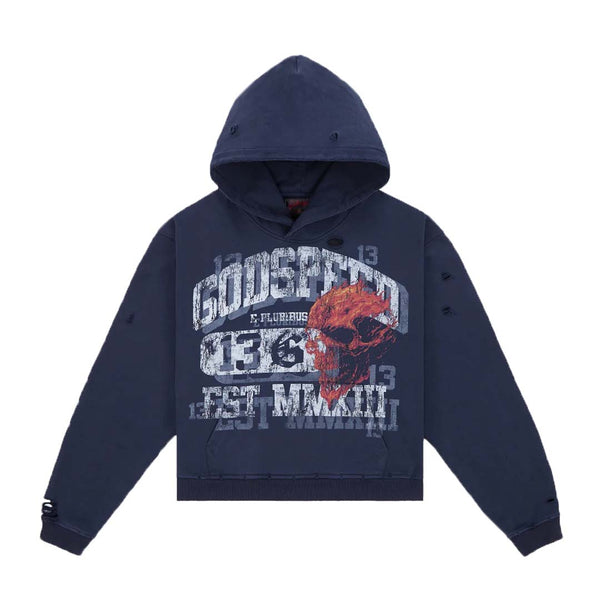 Godspeed Seeing Double Hoodie Blue by NWAHype - NWAHype No.1 for streetwear Hoodies in USA