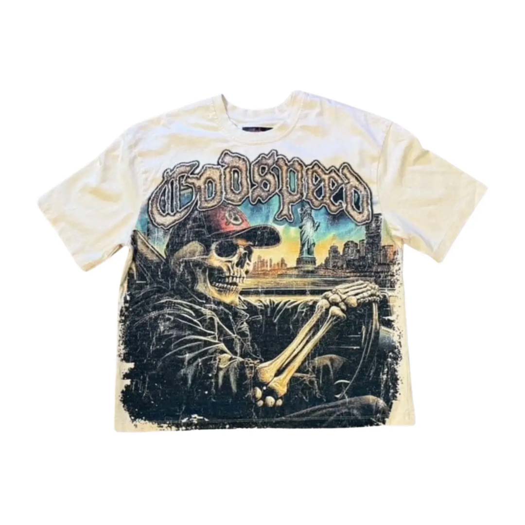 Godspeed Sightseeing Tee Bone by Godspeed - NWAHype No.1 for streetwear T-Shirts in USA