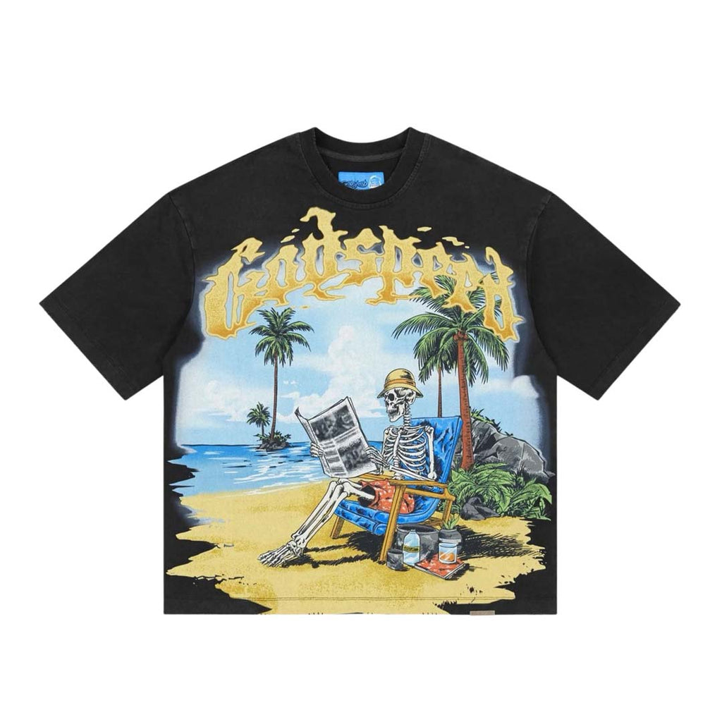 Godspeed Skeleton Beach II Black Tee by Godspeed - NWAHYPE No.1 for streetwear T-Shirts in USA