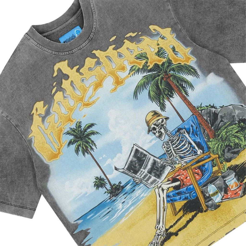 Godspeed Skeleton Beach II Grey Wash Tee by Godspeed - NWAHYPE No.1 for streetwear T-Shirts in USA