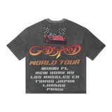 Godspeed South Beach Drive Miami Superrun Grey Wash Tee by Godspeed - NWAHype No.1 for streetwear T-Shirts in USA