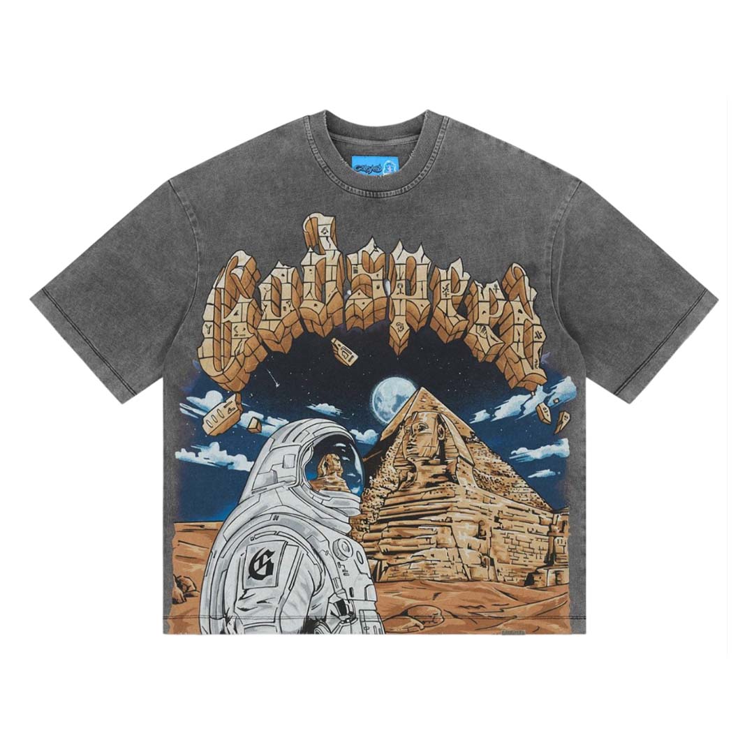 Godspeed Sphinx Guardian Grey Wash Tee by Godspeed - NWAHYPE No.1 for streetwear T-Shirts in USA