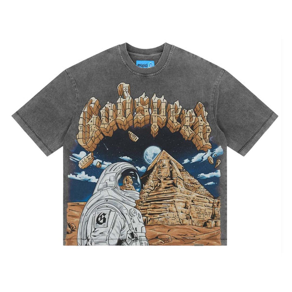 Godspeed Sphinx Guardian Grey Wash Tee by Godspeed - NWAHYPE No.1 for streetwear T-Shirts in USA