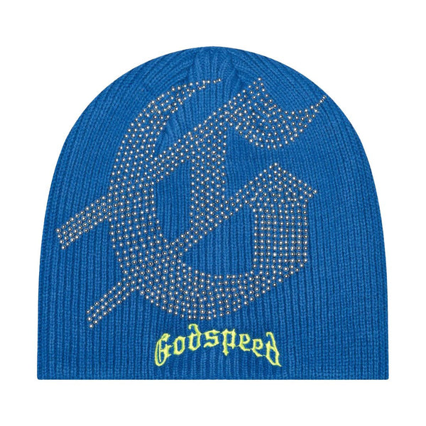 Godspeed Studded Beanie Blue Neon Green by Godspeed - NWAHype 1 for streetwear Beanies in USA