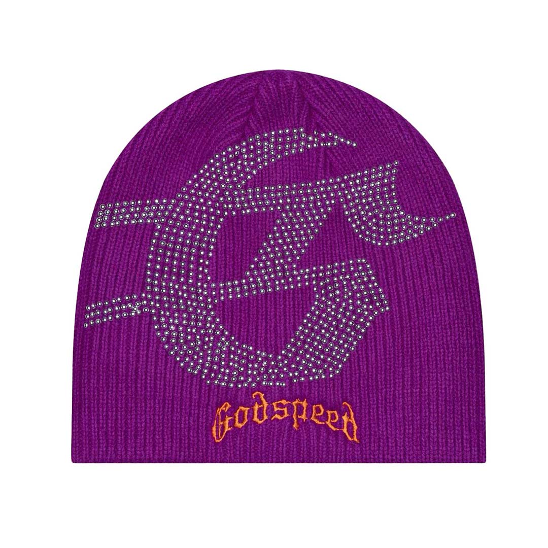 Godspeed Studded Beanie Purple by Godspeed - NWAHype 1 for streetwear Beanies in USA