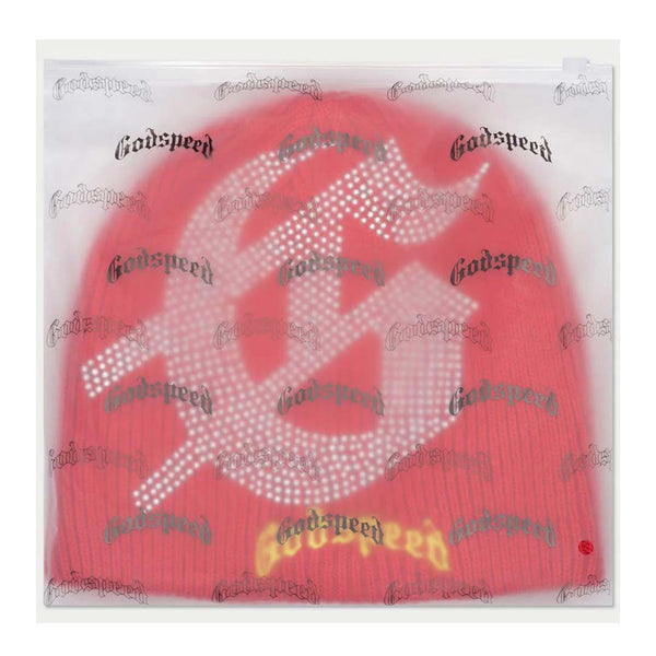 Godspeed Studded Beanie Red Yellow by Godspeed - NWAHype No.1 for streetwear Beanies in USA
