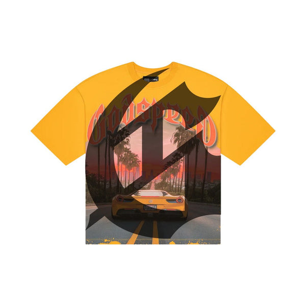 Godspeed Sunset Blvd Yellow Tee by Godspeed - NWAHype 1 for streetwear T-Shirts in USA