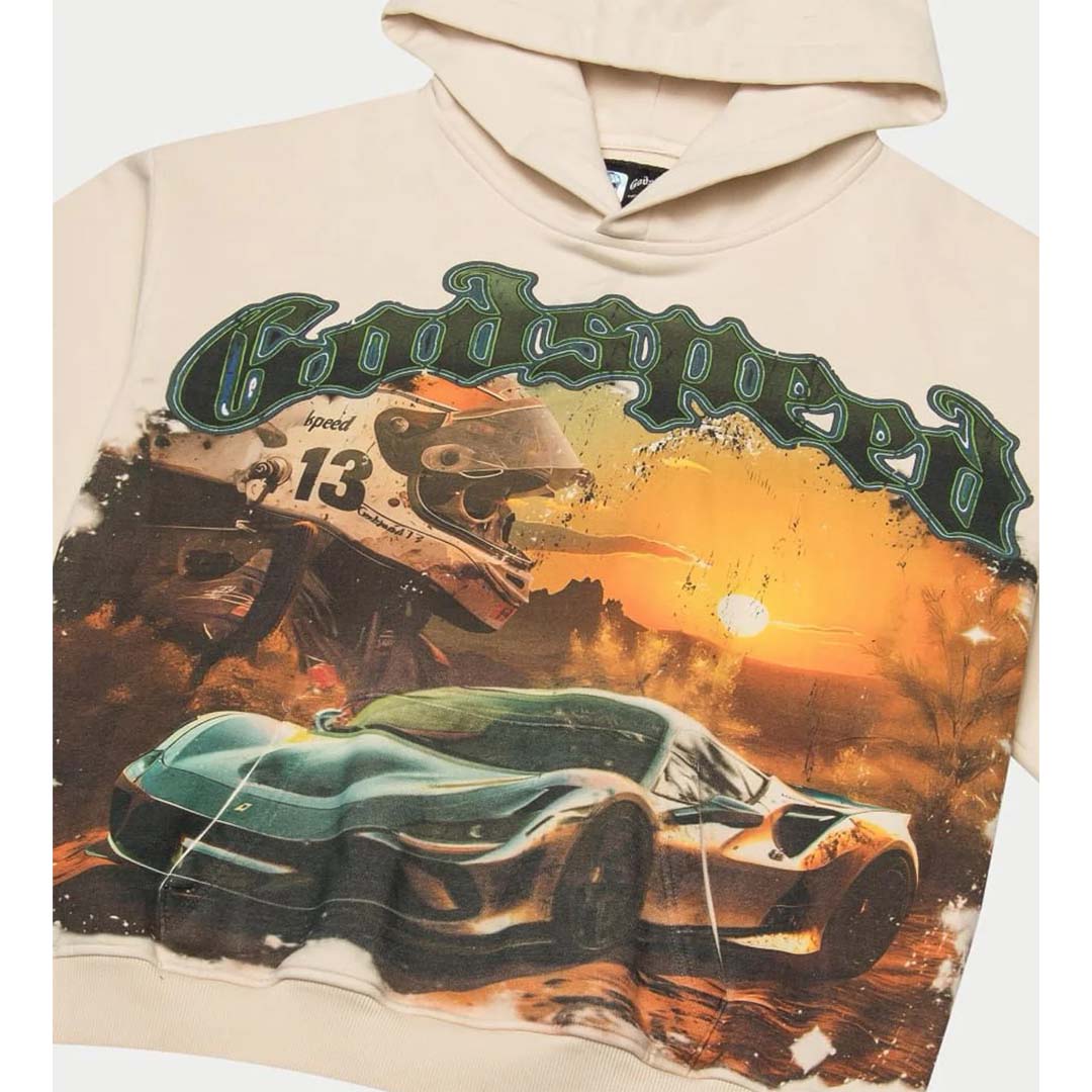 Godspeed Sunset Drift Hoodie Bone by Godspeed - NWAHype 1 for streetwear Hoodies in USA
