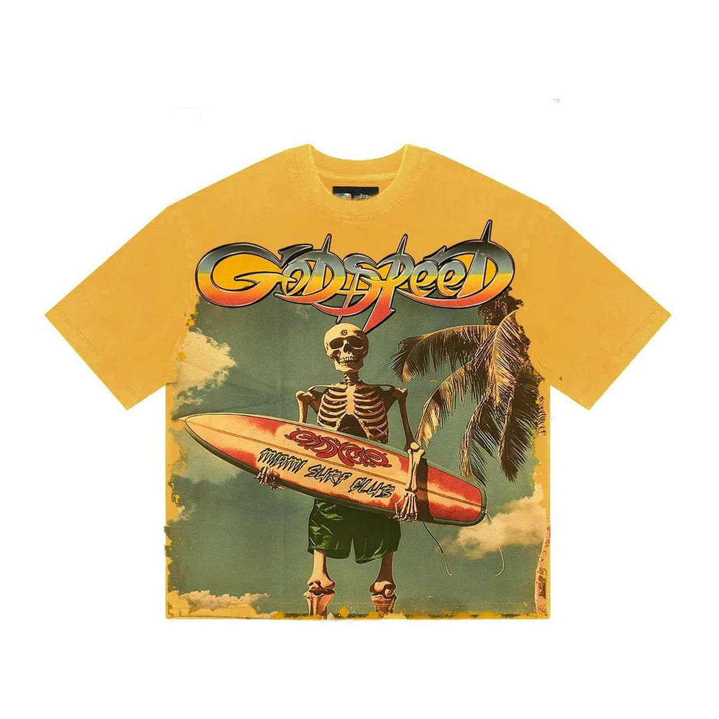 Godspeed Surf Club Miami Exclusive Tee Yellow by Godspeed - NWAHype 1 for streetwear T-Shirts in USA