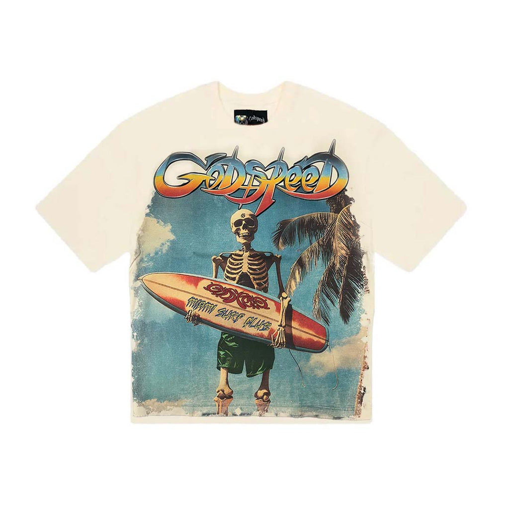 Godspeed Surf Miami Tee Cream by Godspeed - NWAHype 1 for streetwear T-Shirts in USA