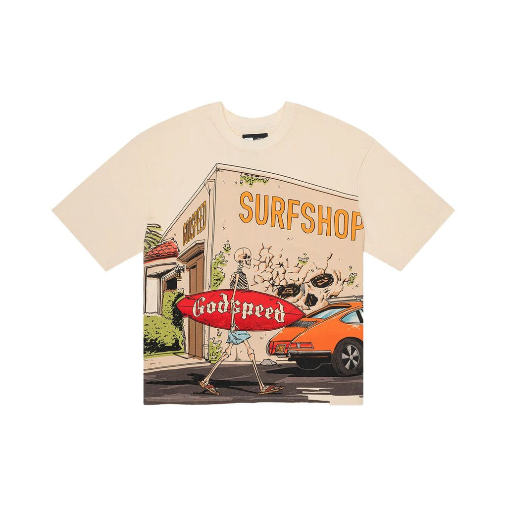 Godspeed Surf Shop Bone Tee by Godspeed - NWAHype 1 for streetwear T-Shirts in USA