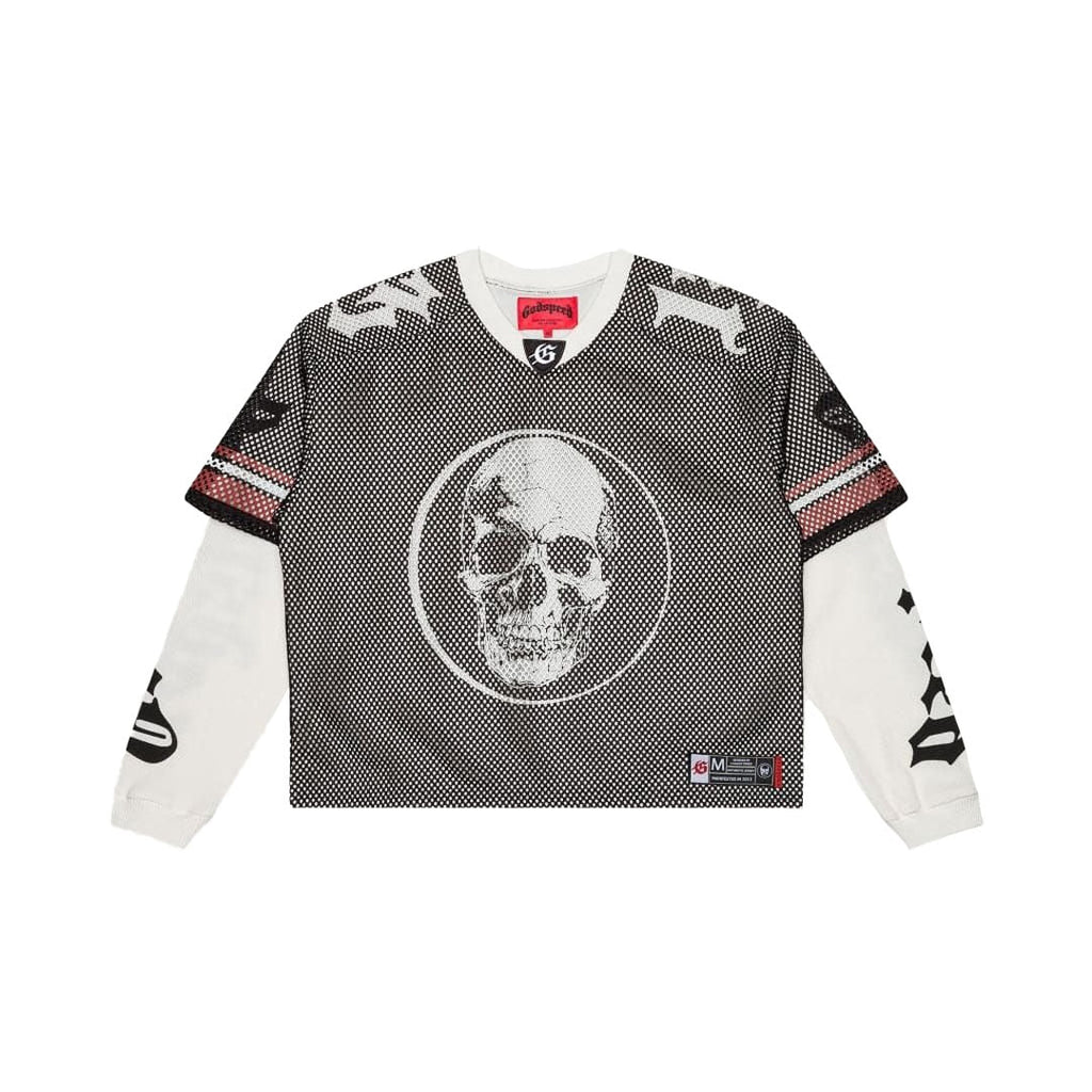 Godspeed TD Layered Jersey Black White Red Long Sleeve by Godspeed - NWAHype 1 for streetwear T-Shirts in USA