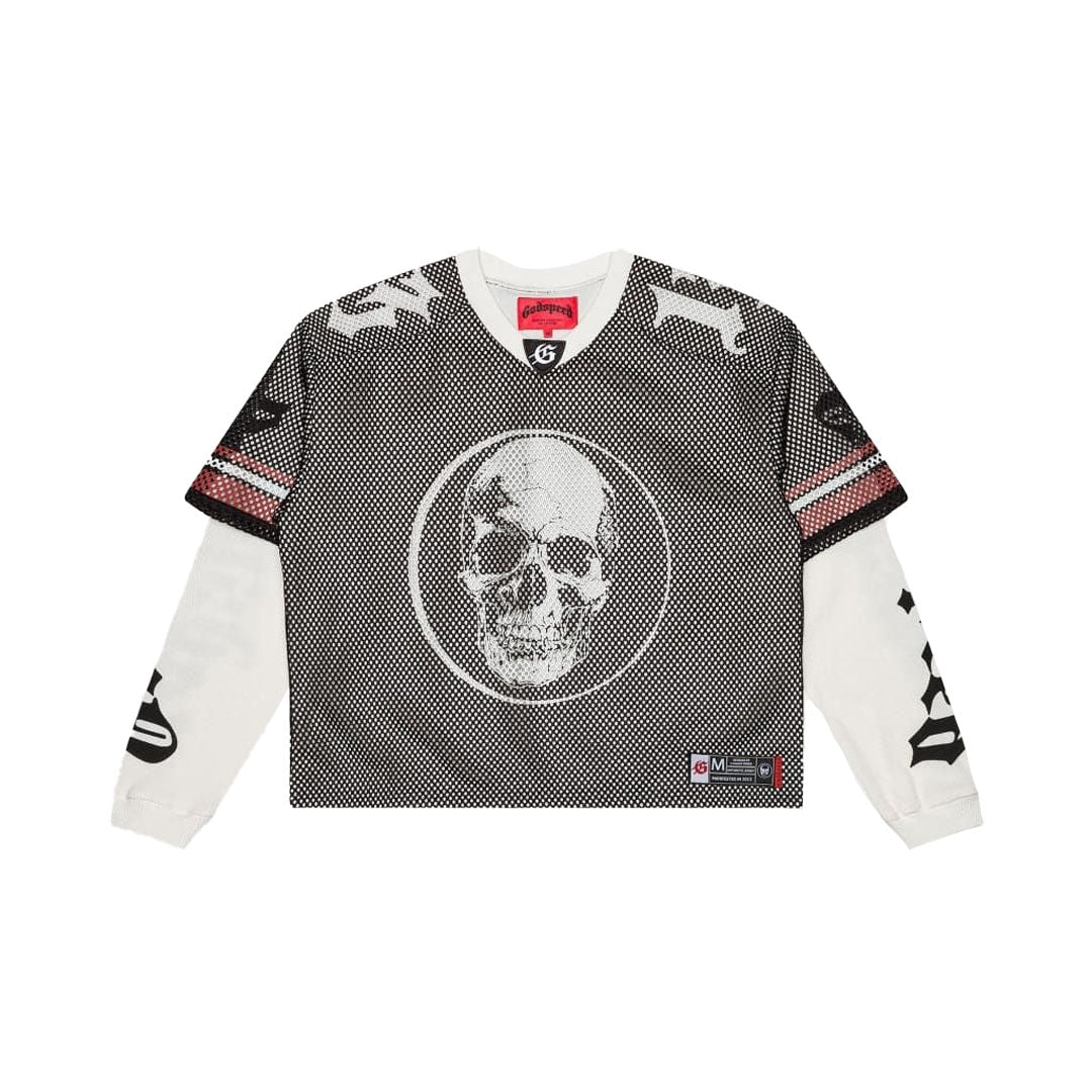 Godspeed TD Layered Jersey Black White Red Long Sleeve by Godspeed - NWAHype 1 for streetwear T-Shirts in USA