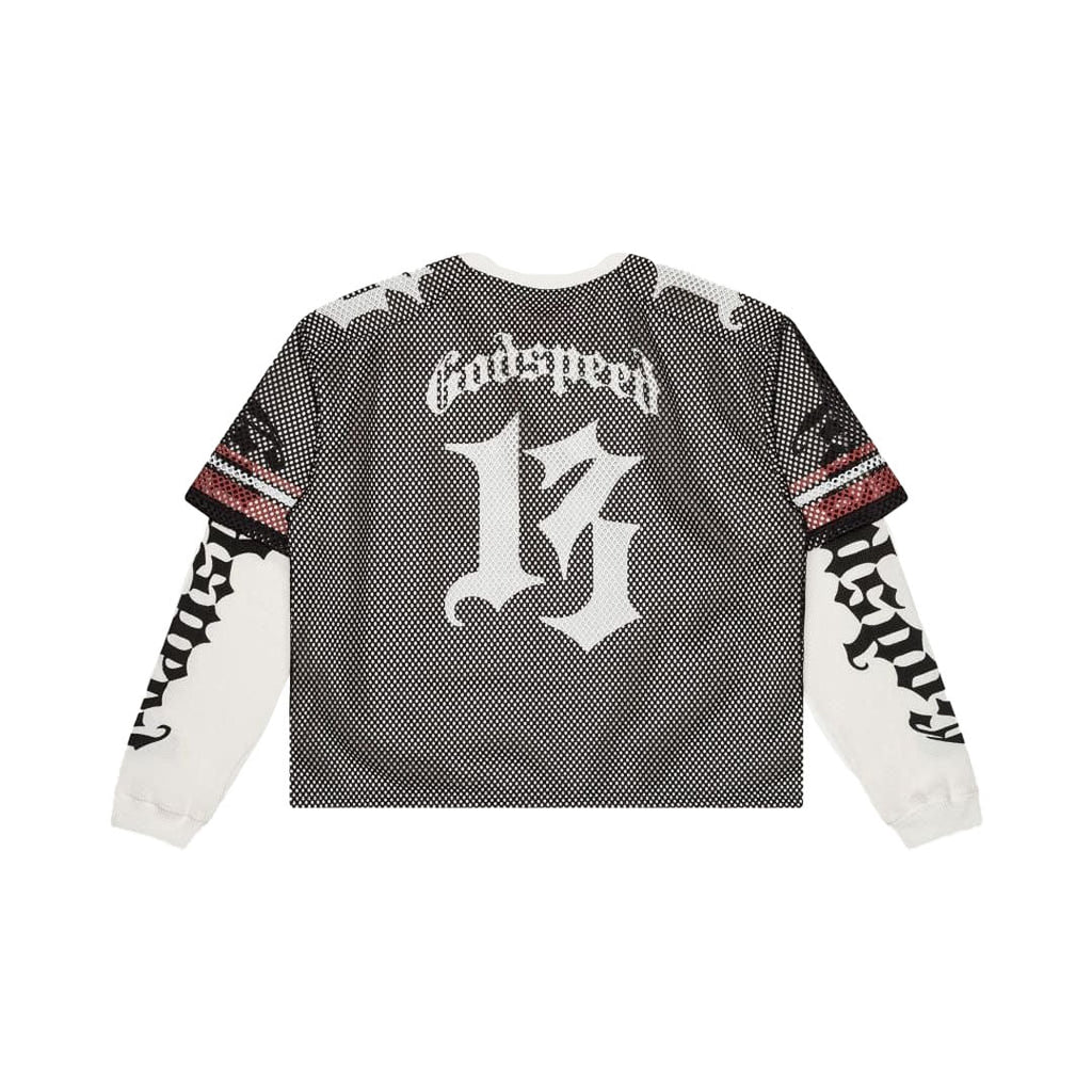 Godspeed TD Layered Jersey Black White Red Long Sleeve by Godspeed - NWAHype 1 for streetwear T-Shirts in USA
