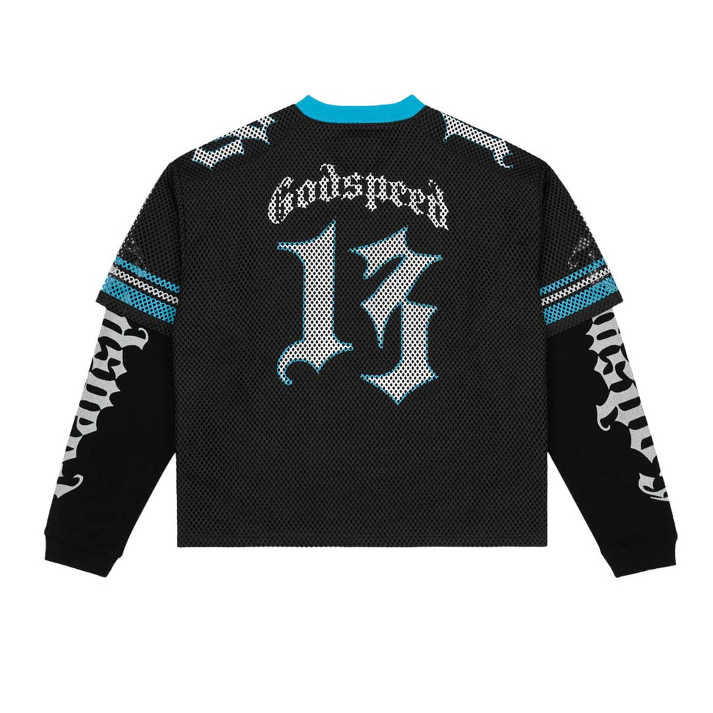 Godspeed TD Layered Jersey Long Sleeve Black Blue White by Godspeed - NWAHype No.1 for streetwear T-Shirts in USA
