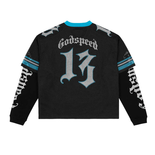 Godspeed TD Layered Jersey Long Sleeve Black Blue White by Godspeed - NWAHype No.1 for streetwear T-Shirts in USA