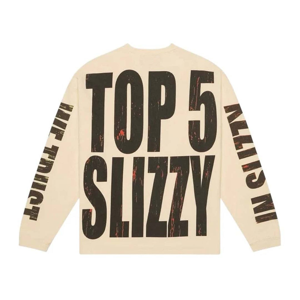 Godspeed Top 5 Slizzy Long Sleeve Tee Bone by Godspeed - NWAHype 1 for streetwear T-Shirts in USA
