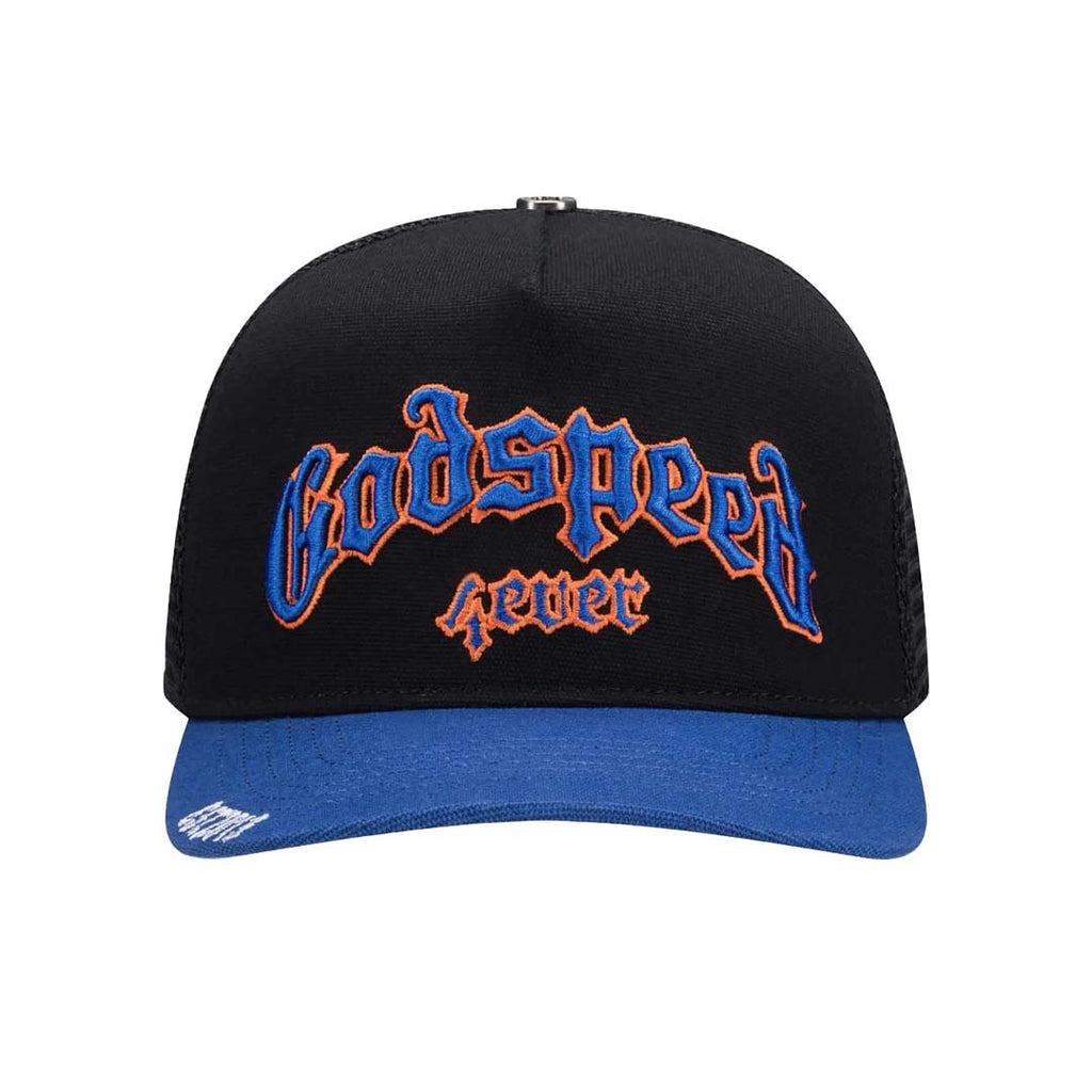 Godspeed Trucker Hat Black Blue Orange by Godspeed - NWAHYPE No.1 for streetwear Hats in USA