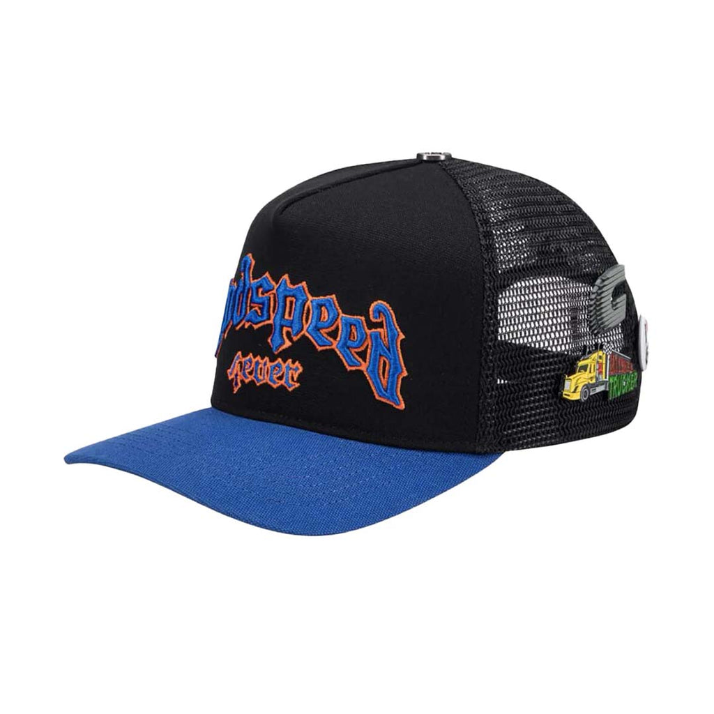 Godspeed Trucker Hat Black Blue Orange by Godspeed - NWAHYPE No.1 for streetwear Hats in USA