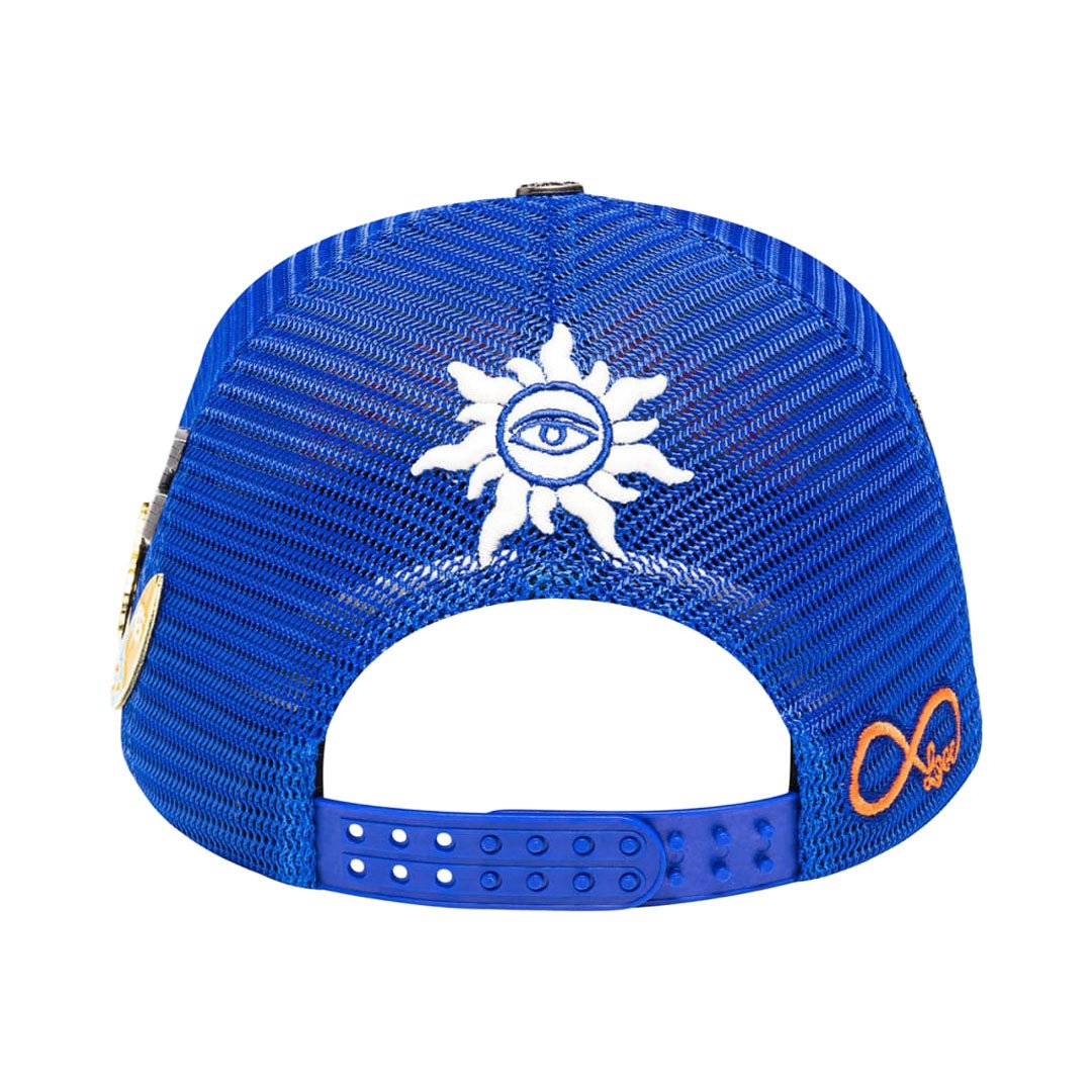 Godspeed Trucker Hat Blue Orange by Godspeed - NWAHype No.1 for streetwear Hats in USA