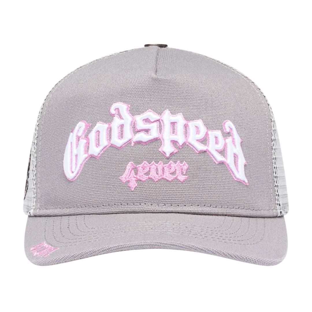 Godspeed Trucker Hat Grey Pink by Godspeed - NWAHYPE No.1 for streetwear Hats in USA