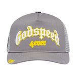 Godspeed Trucker Hat Grey Yellow by Godspeed - NWAHype 1 for streetwear Hats in USA