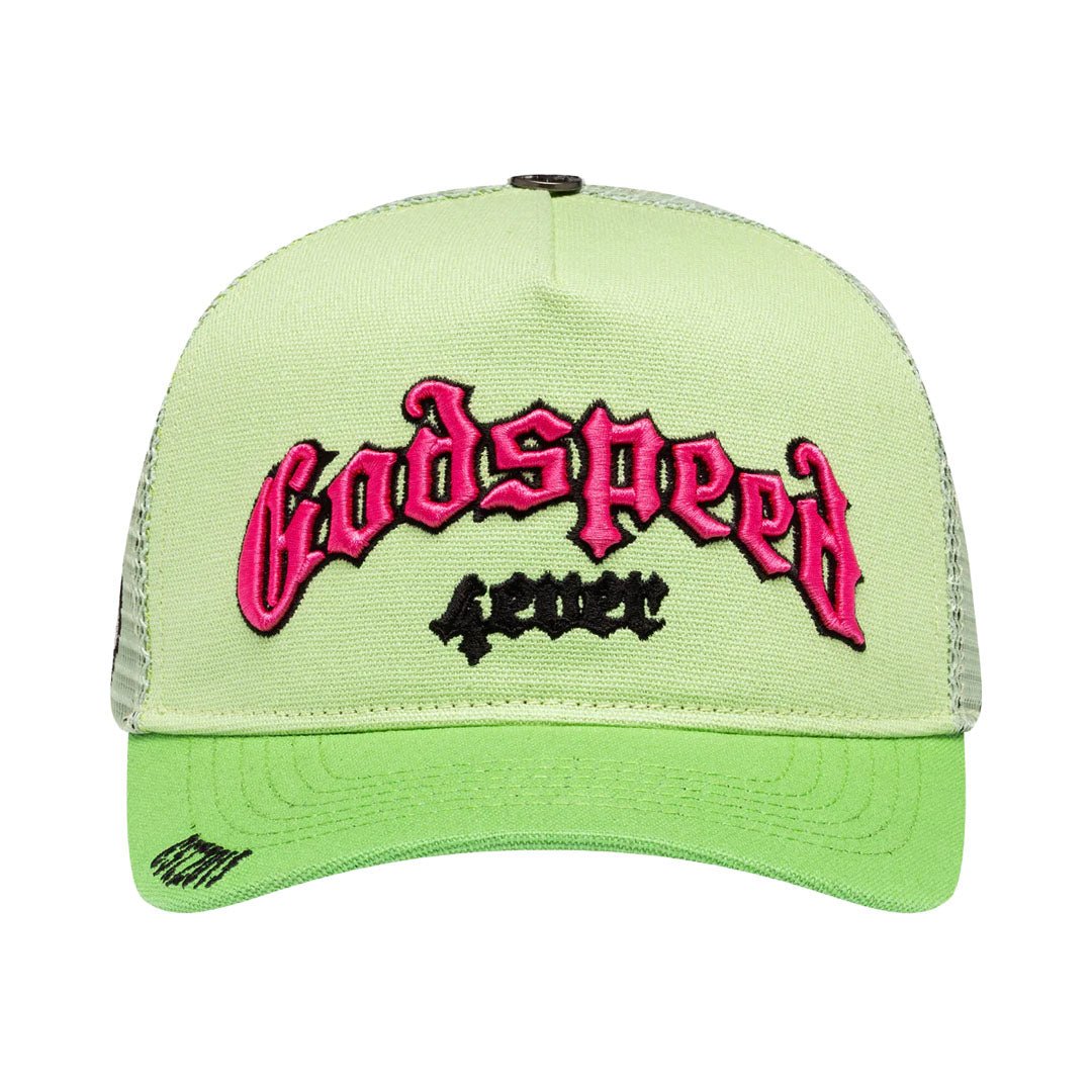 Godspeed Trucker Hat Lime Pink by Godspeed - NWAHype 1 for streetwear Hats in USA