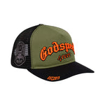Godspeed Trucker Hat Olive Orange by Godspeed - NWAHype No.1 for streetwear Hats in USA