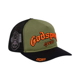 Godspeed Trucker Hat Olive Orange by Godspeed - NWAHype No.1 for streetwear Hats in USA