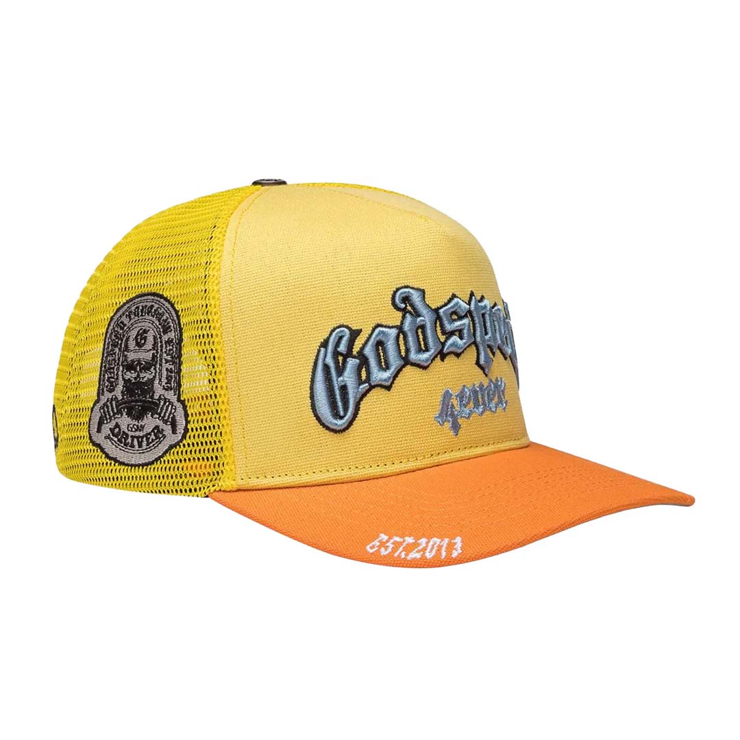 Godspeed Trucker Hat Yellow Orange by Godspeed - NWAHype 1 for streetwear Hats in USA